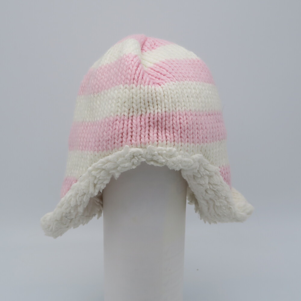 Unknown Brand Girls Pink | White Winter Hat size: 0-12 Months